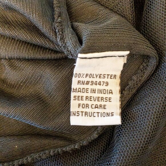 Magic Black Mesh Embroidered Floral Skirt – Size M Boho Festival Style - Picture 4 of 4